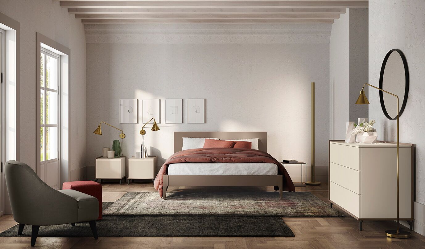 letto matrimoniale, armadio, comodini, madia reggio emilia