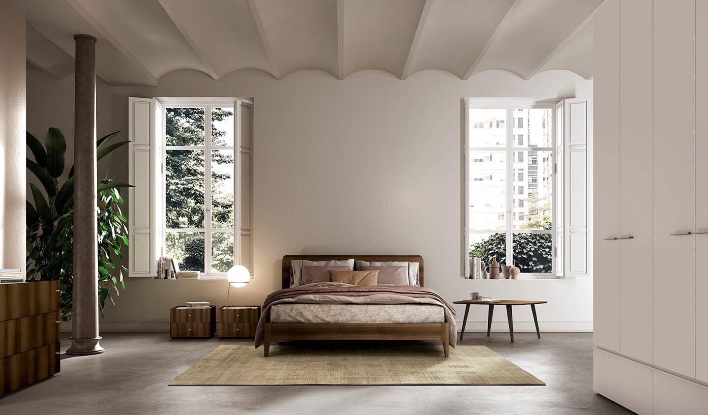 letto matrimoniale, armadio, comodini, madia reggio emilia