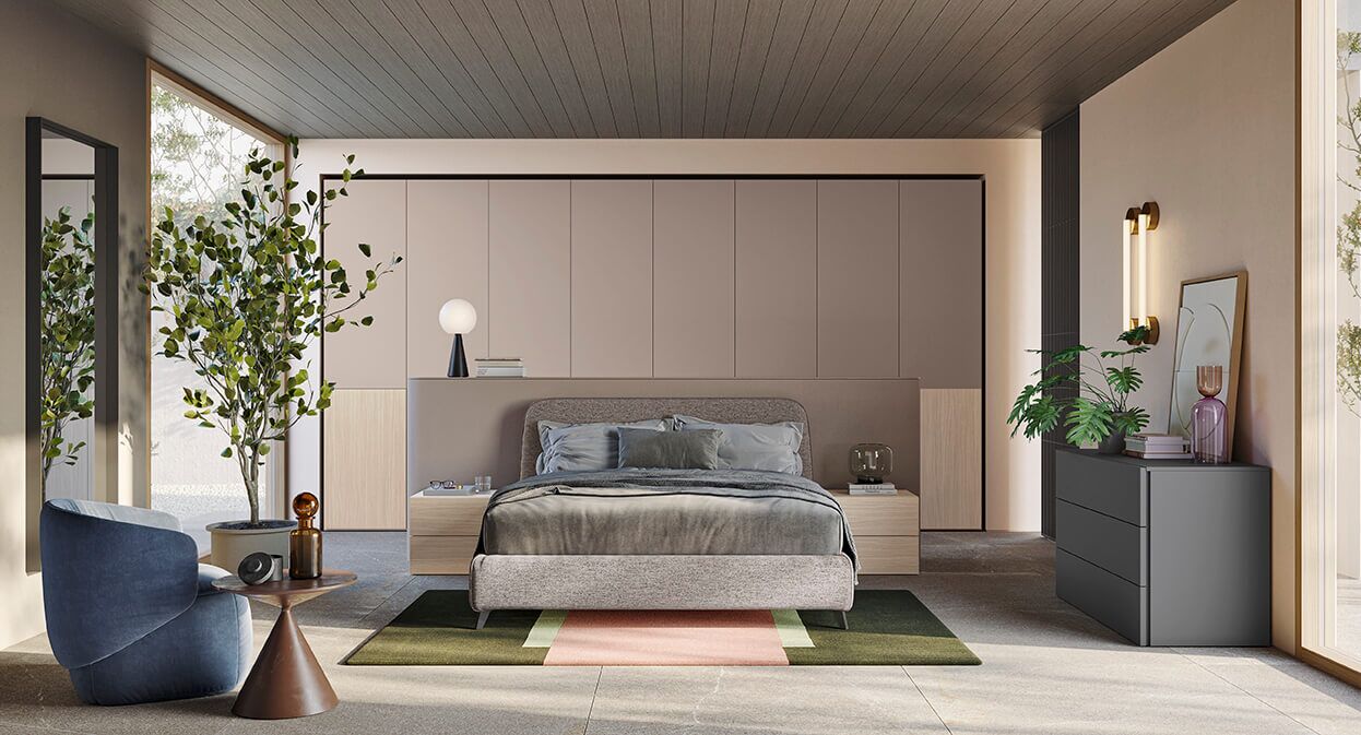 letto matrimoniale, armadio, comodini, madia reggio emilia