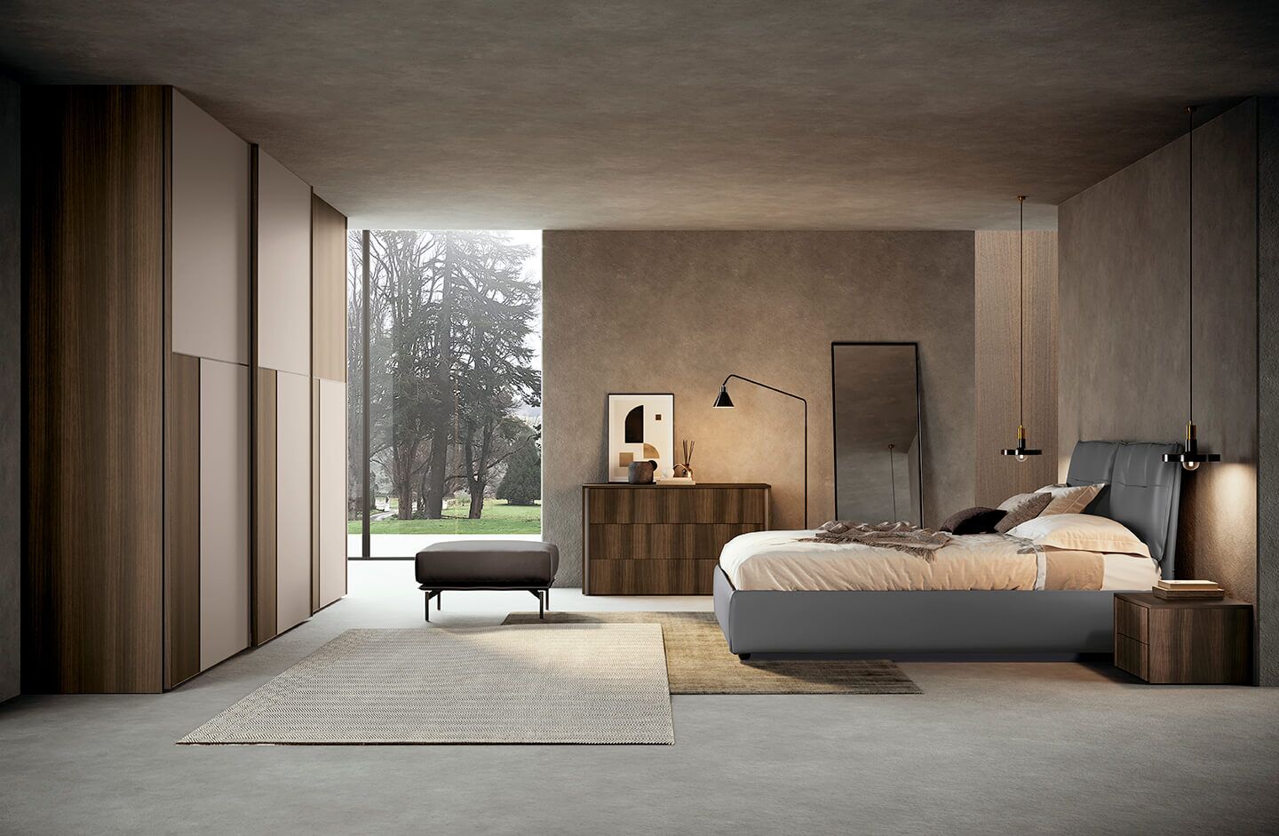 letto matrimoniale, armadio, comodini, madia reggio emilia
